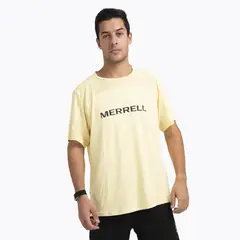 MERRELL - Polera Manga Corta Hombre Swift Trail Amarillo