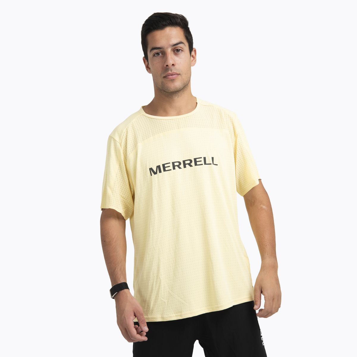 MERRELL - Polera Manga Corta Hombre Swift Trail Amarillo MERRELL