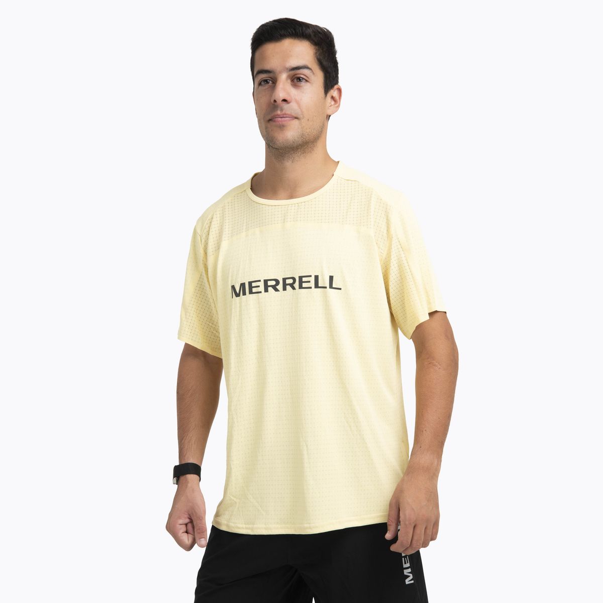 MERRELL - Polera Manga Corta Hombre Swift Trail Amarillo MERRELL