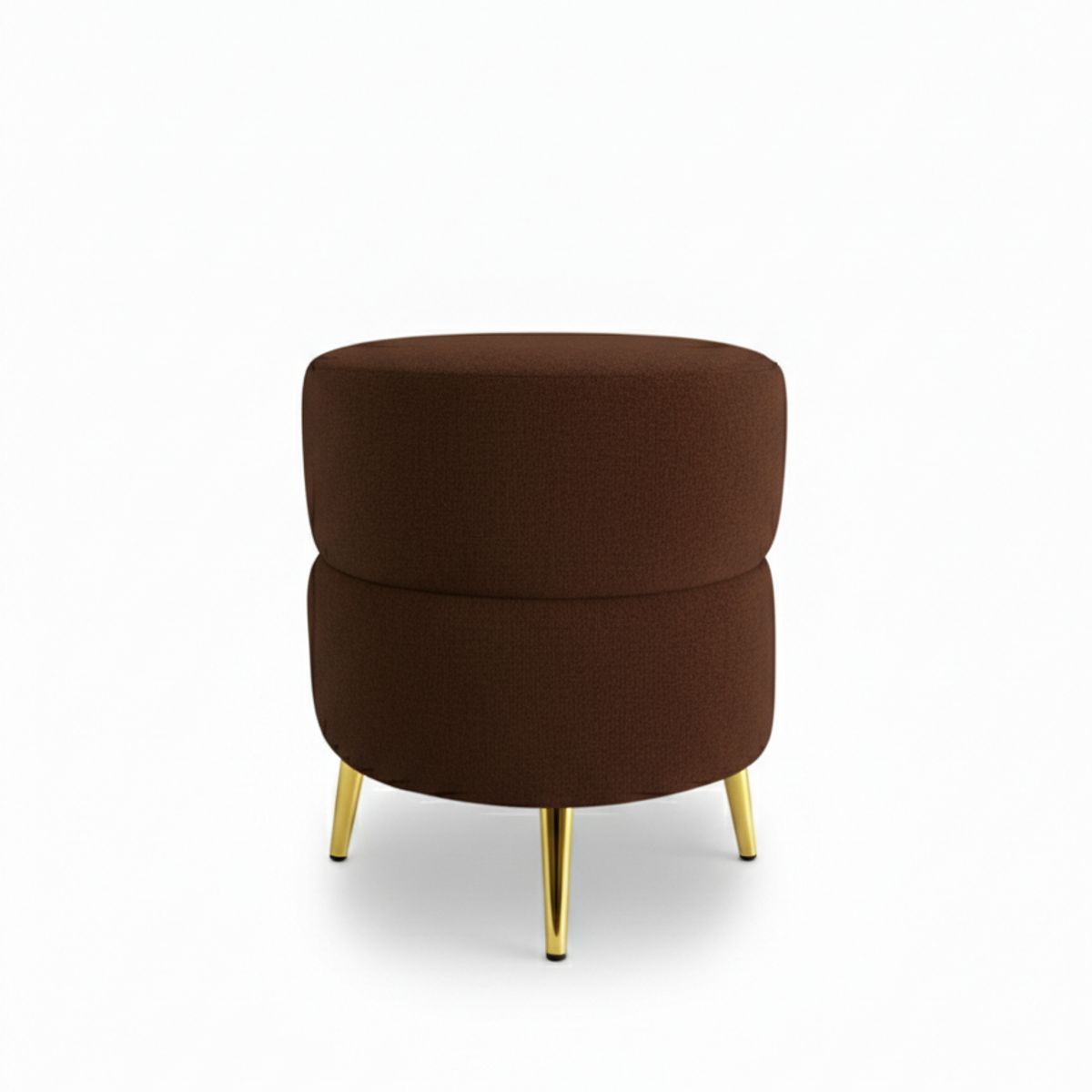 MUEBLES NEW - PUFF REDONDO ORBIT CHOCOLATE