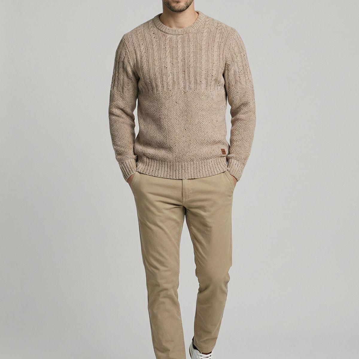 FEROUCH - Sweater Downey Oyster Ferouch
