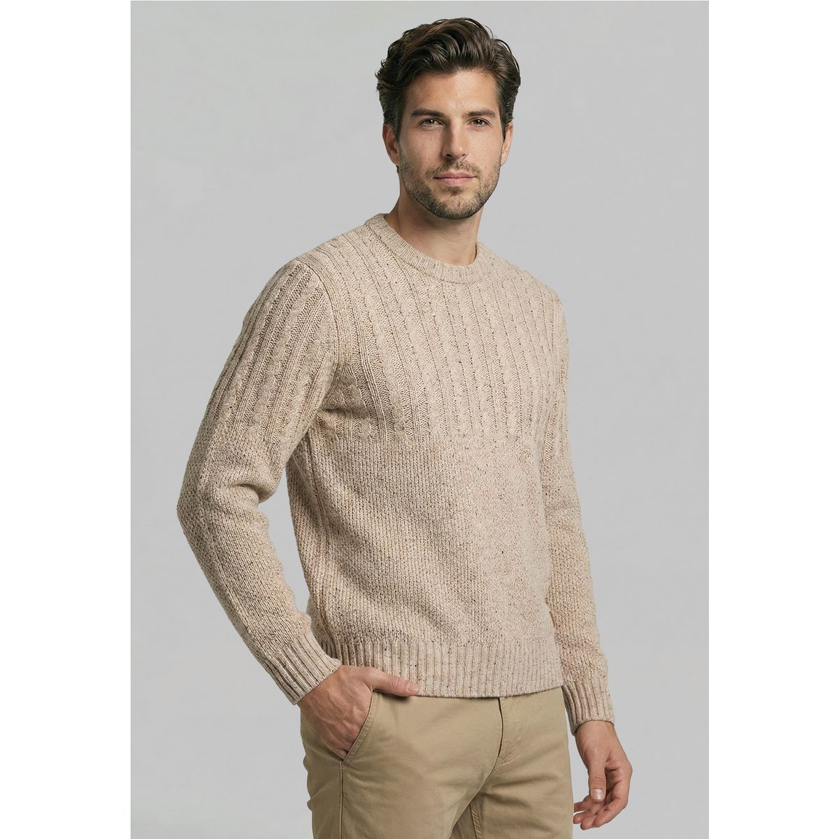 FEROUCH - Sweater Downey Oyster Ferouch