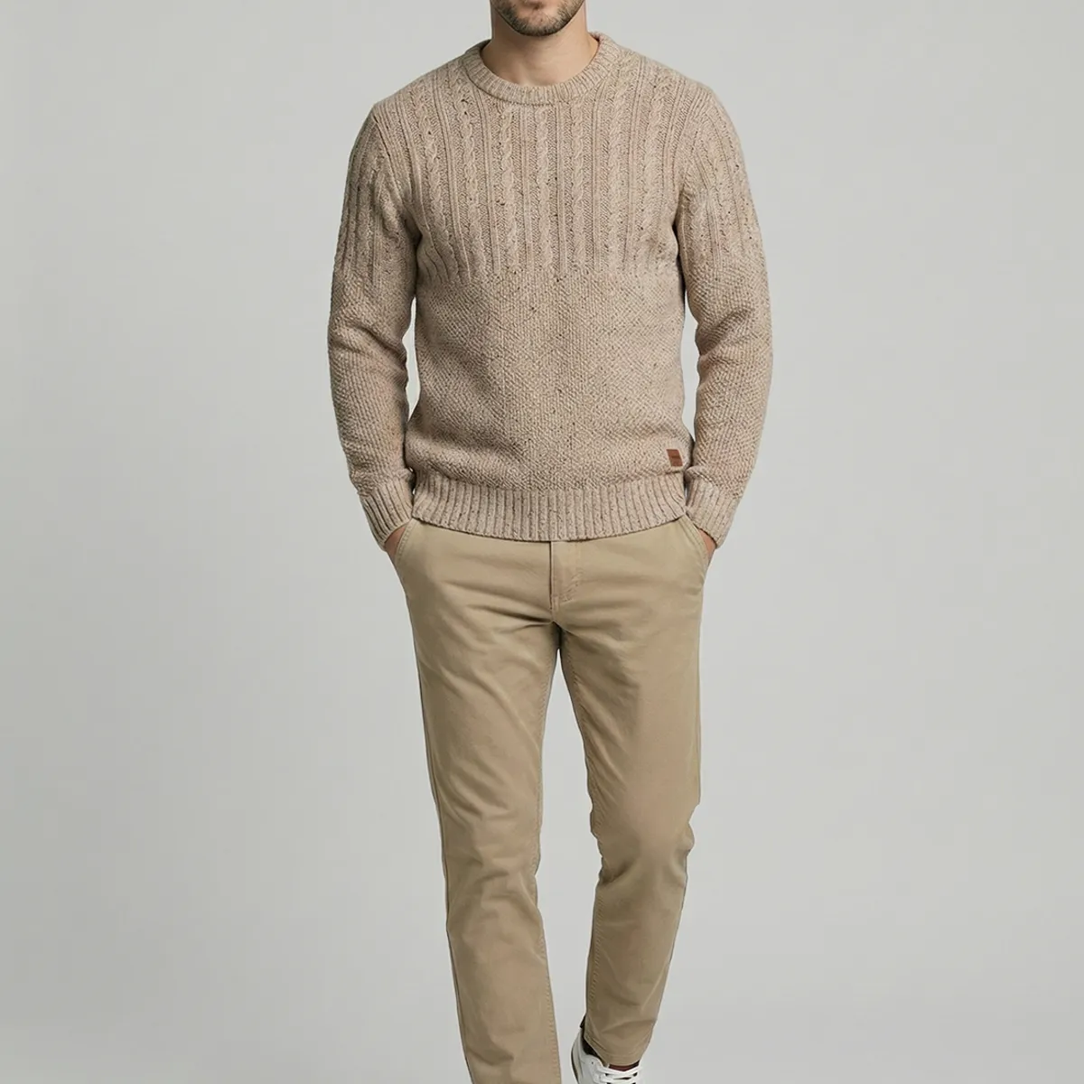FEROUCH - Sweater Downey Oyster Ferouch