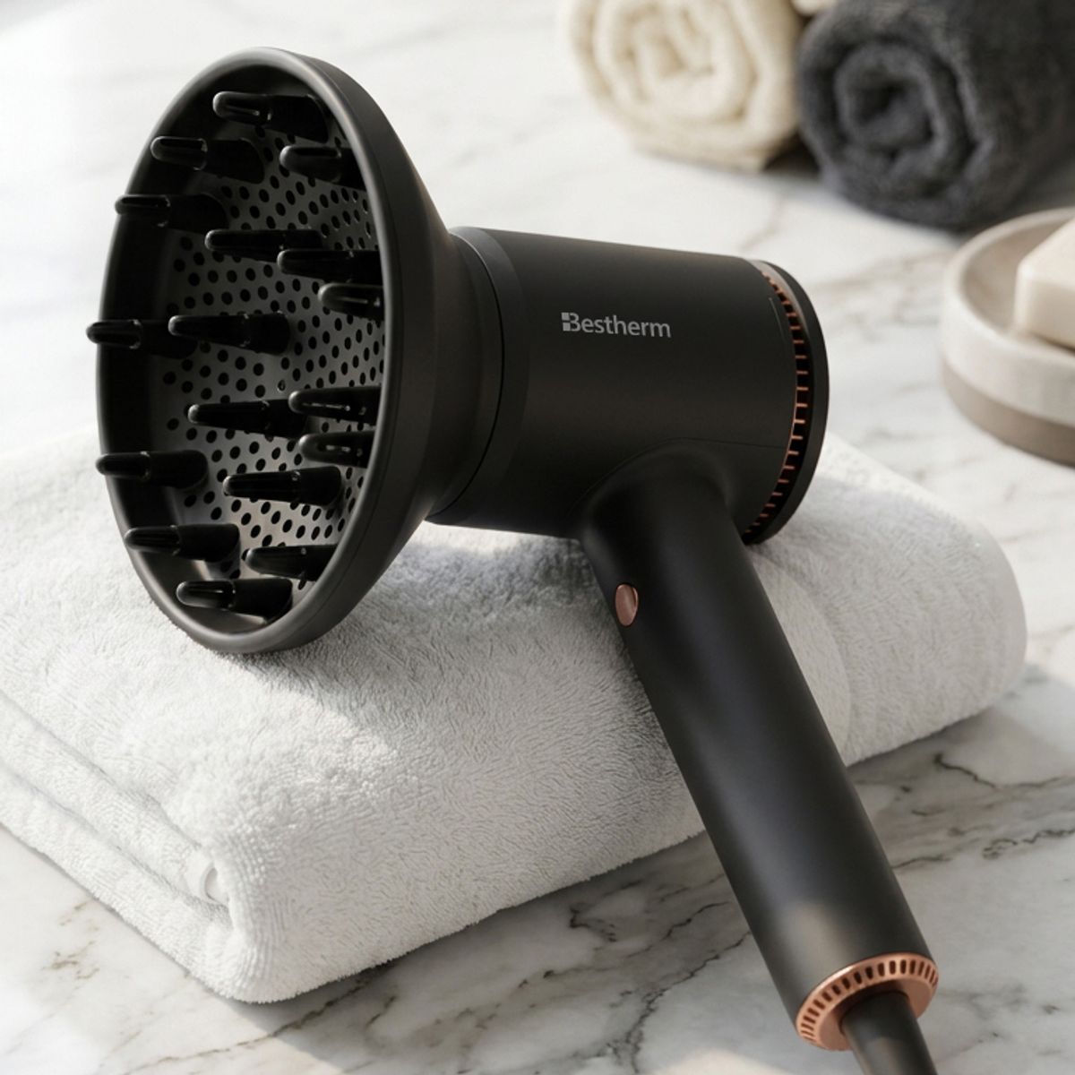 BESTHERM - Secador de pelo Silencioso con Tecnología Digital Avanzada