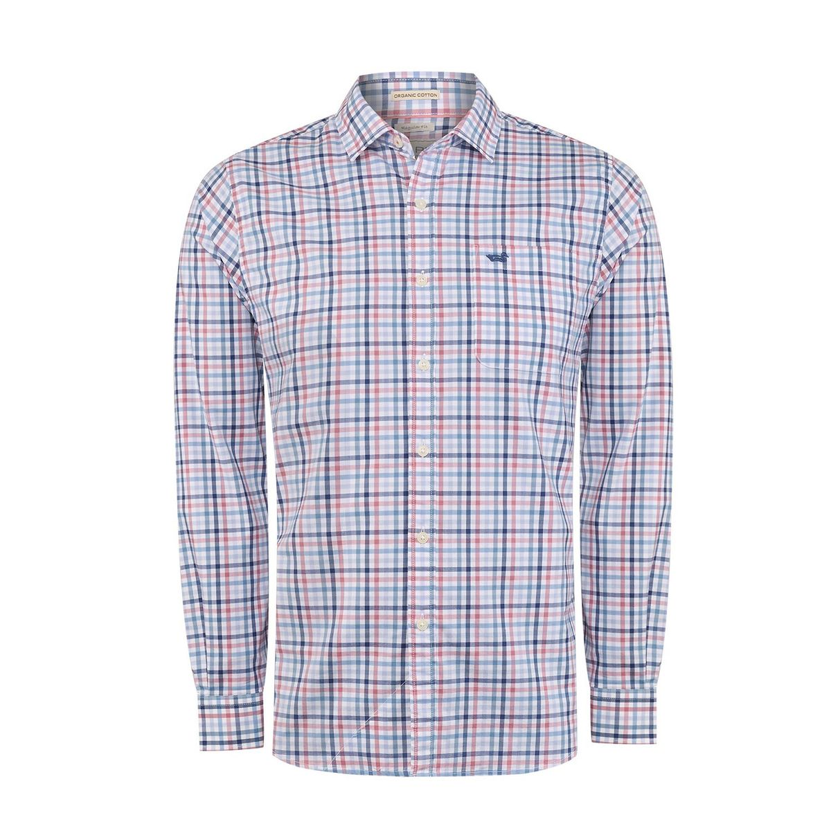 ROCKFORD - Camisa Algodón Orgánico Hombre Mild Azul ROCKFORD