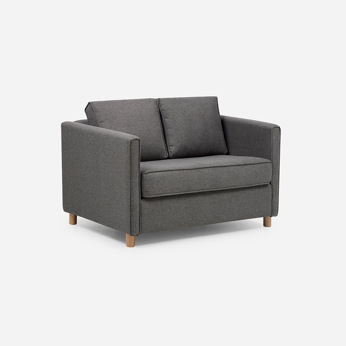 ROSEN - Sofá Cama Lido 1,5 Cuerpos Tela Gris