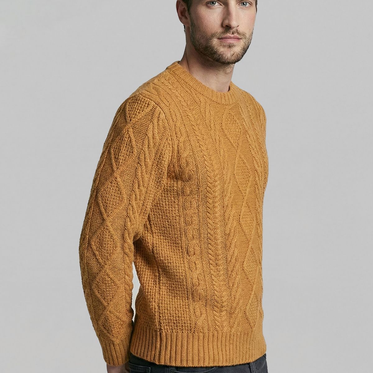 FEROUCH - Sweater Chandler Lt Camel Melange Ferouch