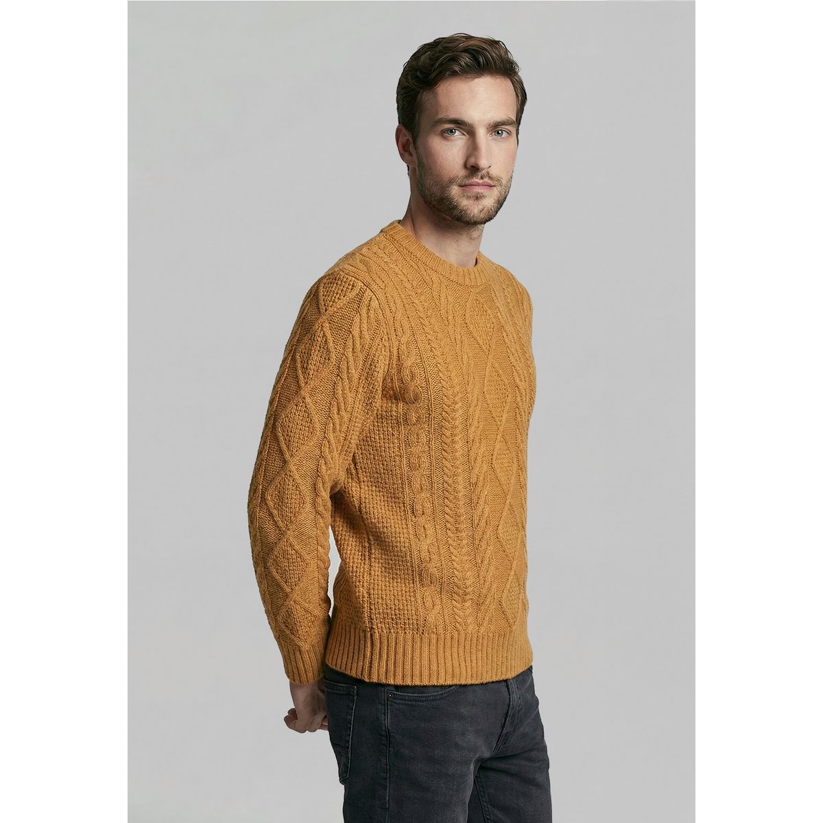 FEROUCH - Sweater Chandler Lt Camel Melange Ferouch