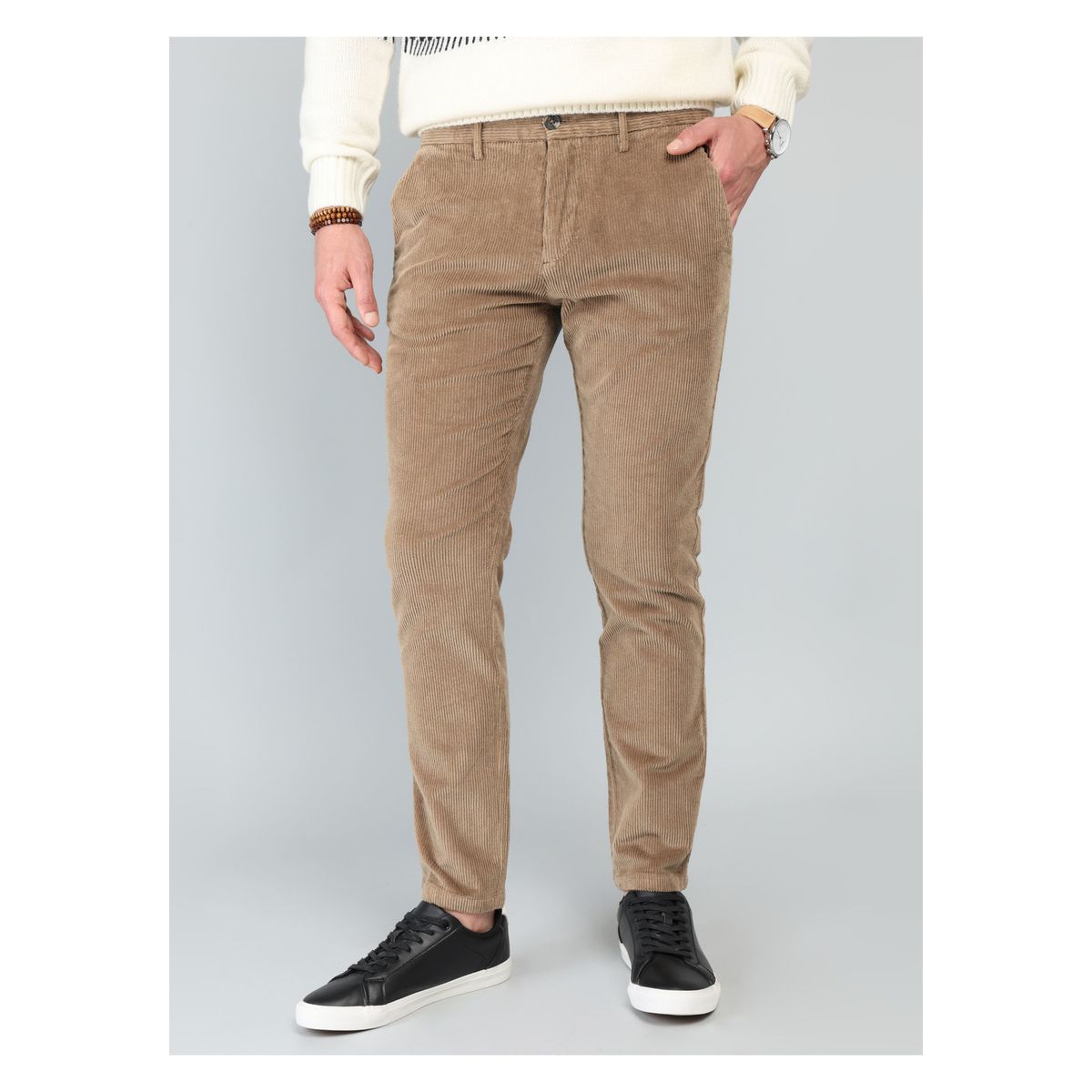 ARROW - Pantalón Cotelé Spandex Regular Fit Camel Arrow ARROW