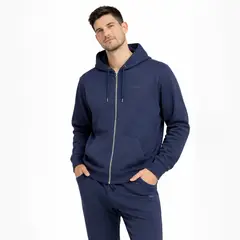 GANGSTER - Poleron Fullzipper Link Azul