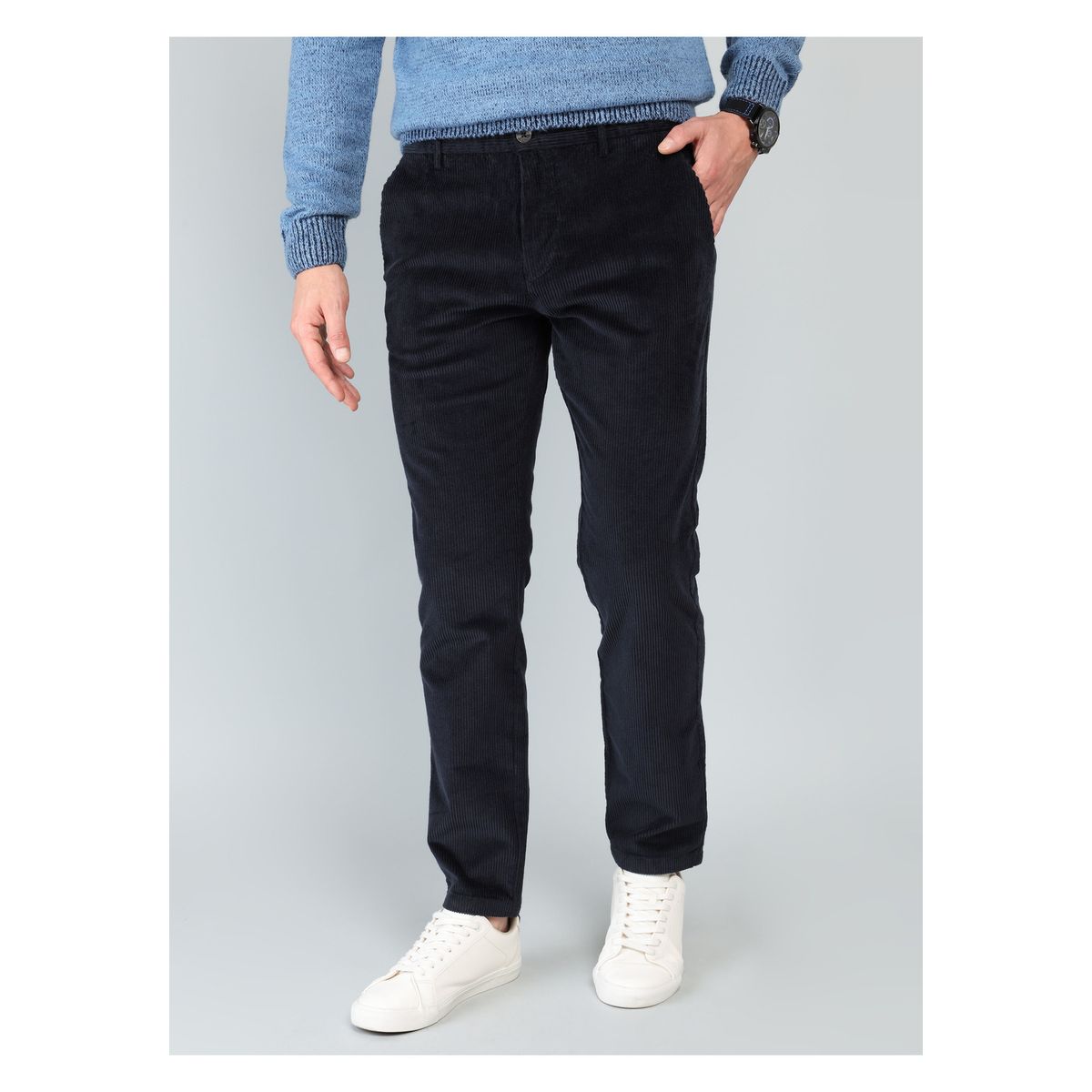 ARROW - Pantalón Cotelé Spandex Regular Fit Azul Marino Arrow ARROW