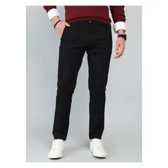 ARROW - Pantalón Liso Spandex Regular Fit Negro