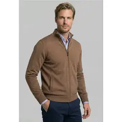 NEW MAN - Sweater Cannes Camel Melange