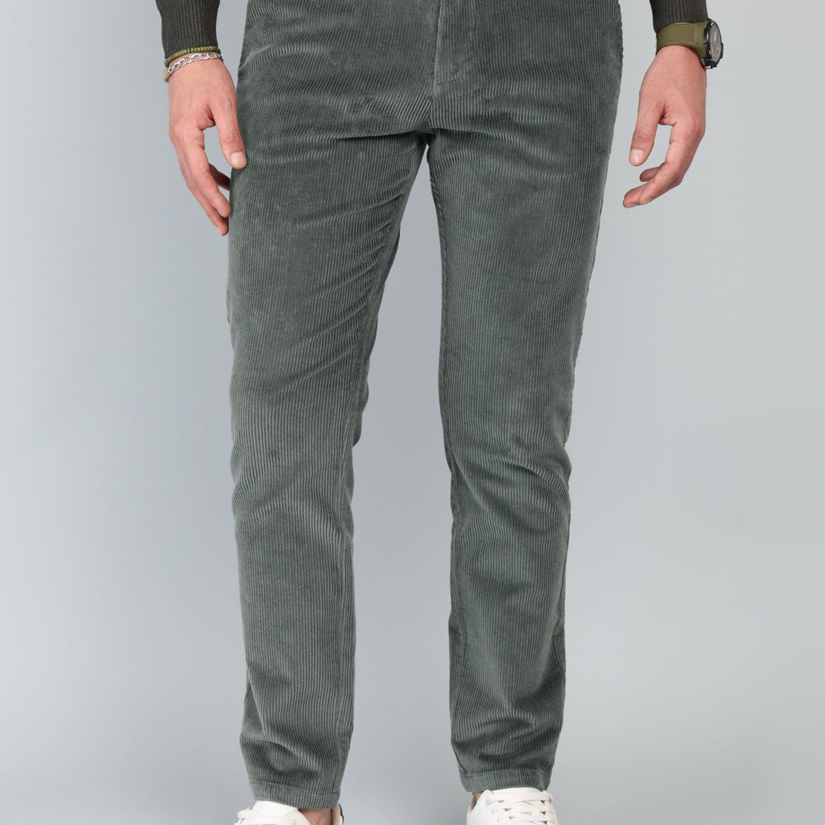 ARROW - Pantalón Cotelé Spandex Regular Fit Verde Arrow ARROW
