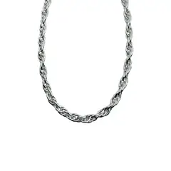 JOYAS LANDEROS - Cadena Turbillón Ralo Plata 925 60cm