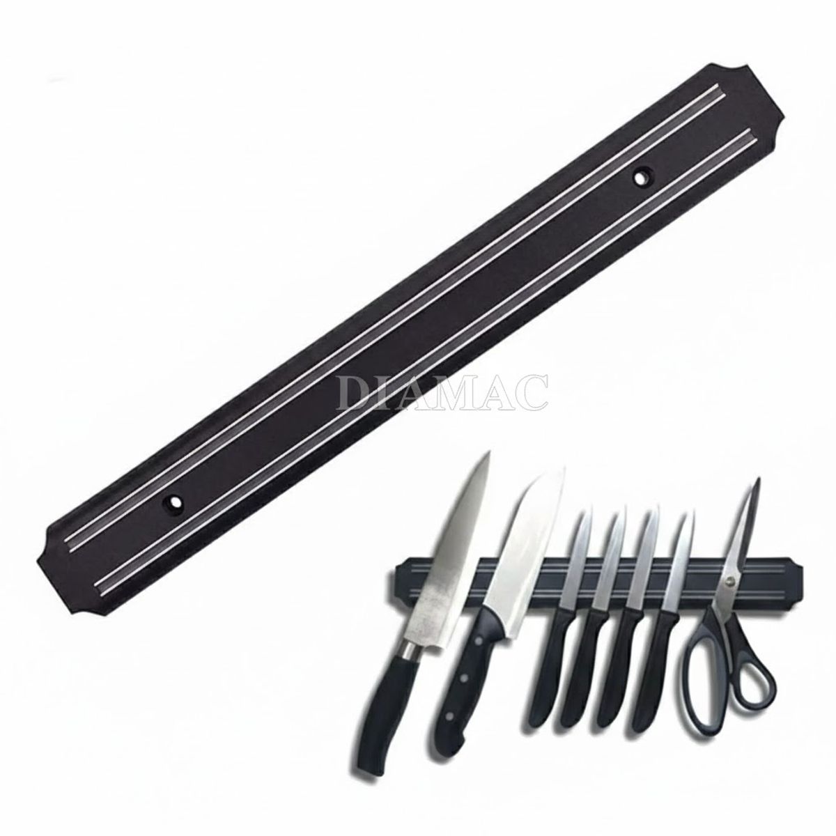 GENERICO - Imán Barra Magnética Cocina Porta Cuchillos 33 Cm