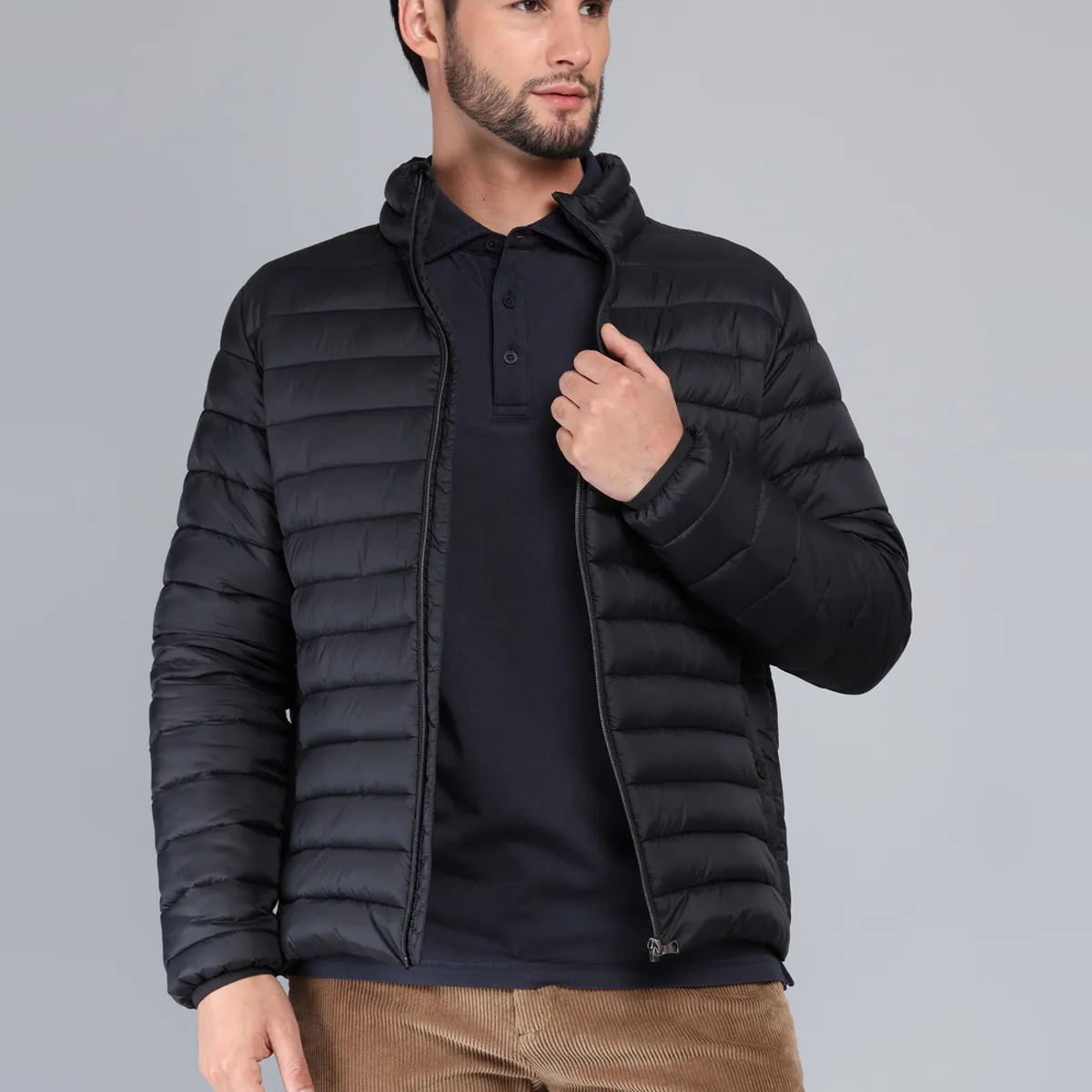 ARROW - Parka Manga Larga Regular Fit Negro Arrow ARROW
