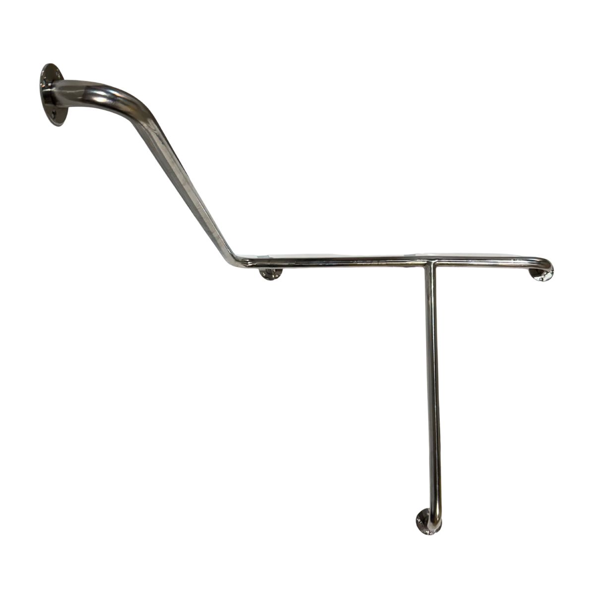 GENERICO - Barra de seguridad para baño triple rincón inoxidable Izquierda