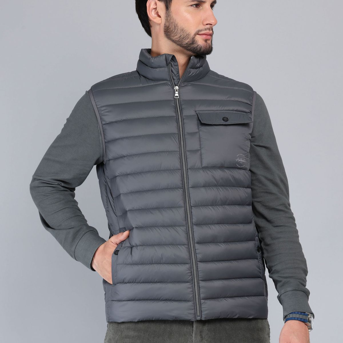 ARROW - Parka Sin Mangas Regular Fit Gris Arrow ARROW