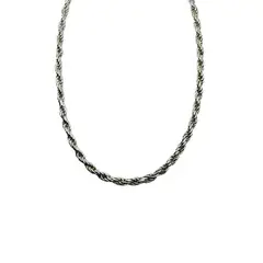 JOYAS LANDEROS - Cadena Turbillón Plata 925 45cm 3mm