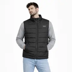 GANGSTER - Parka Puffer Element Negro
