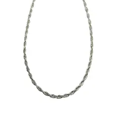 JOYAS LANDEROS - Cadena Turbillón Plata 925 40cm 2mm