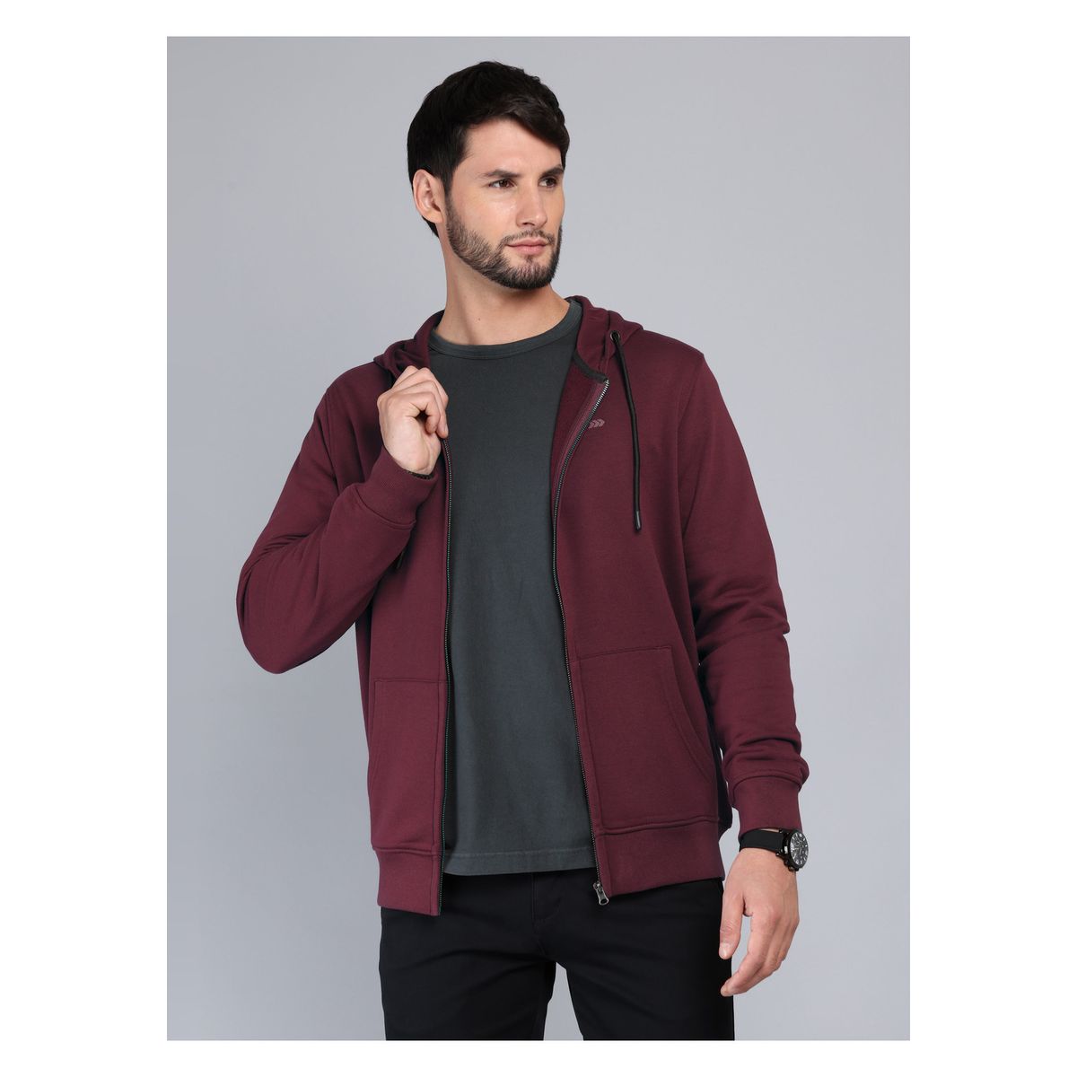 ARROW - Polerón Con Capucha Regular Fit Burdeo Arrow ARROW