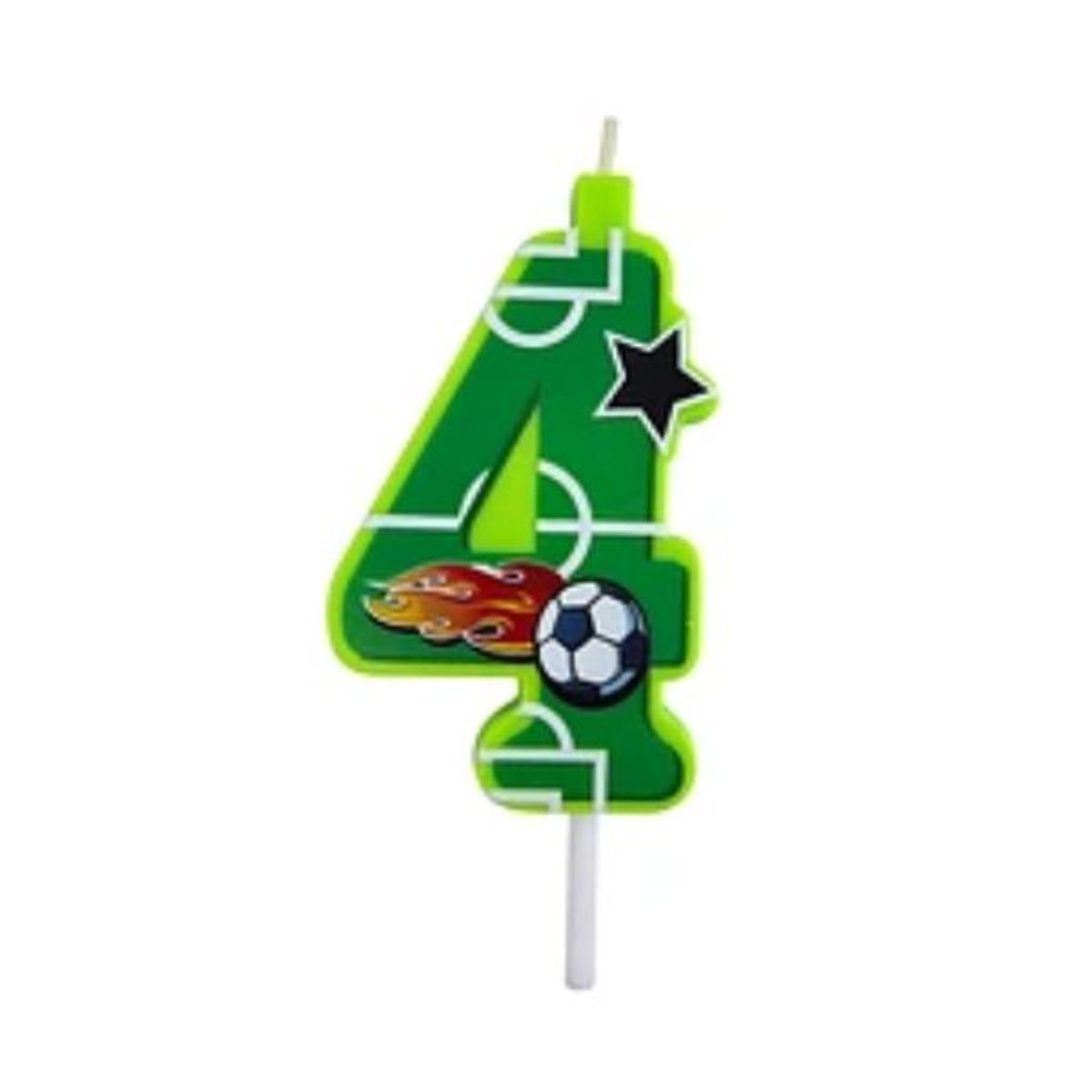 GENERICO - Vela de fútbol Número 4 4x11cm