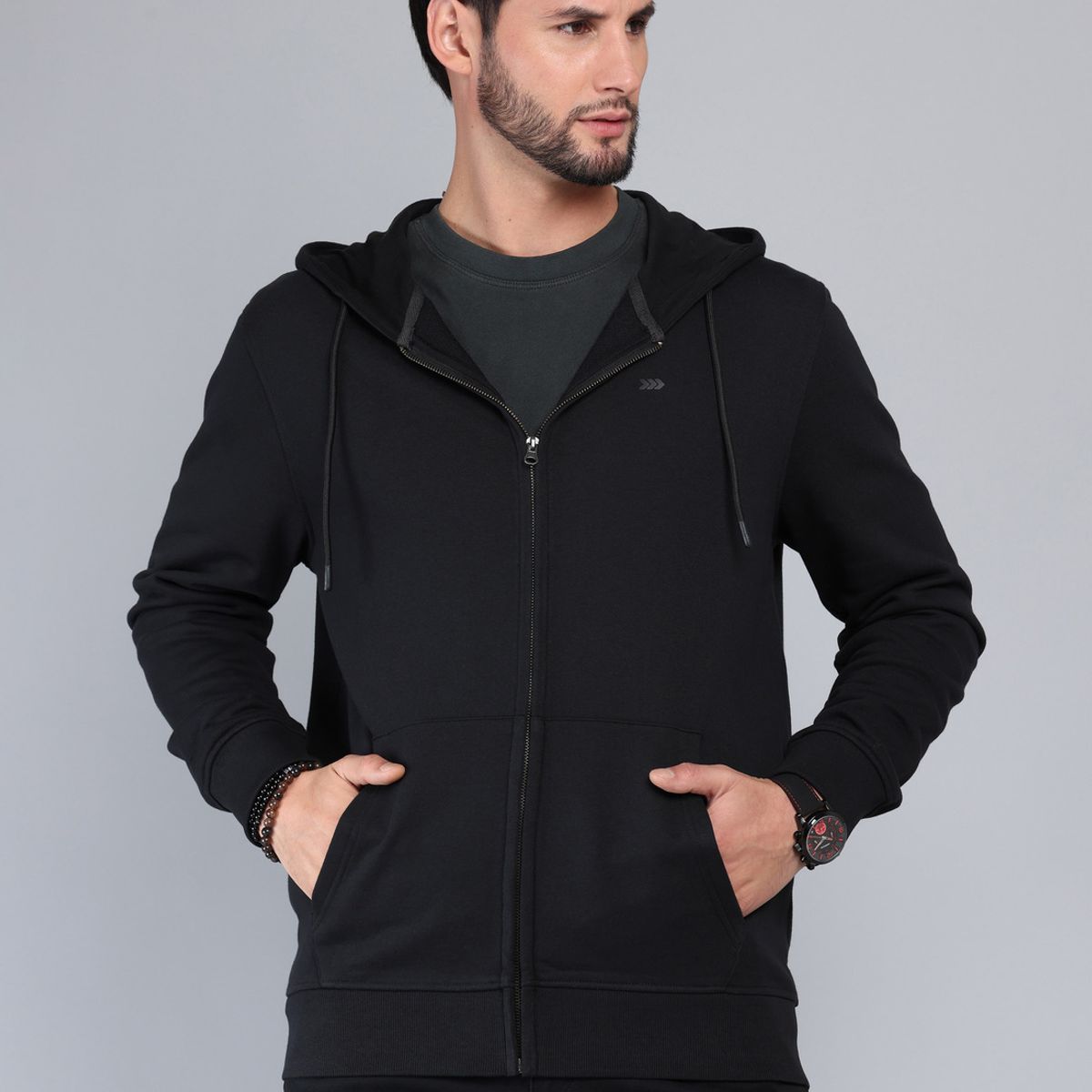 ARROW - Polerón Con Capucha Regular Fit Negro Arrow ARROW