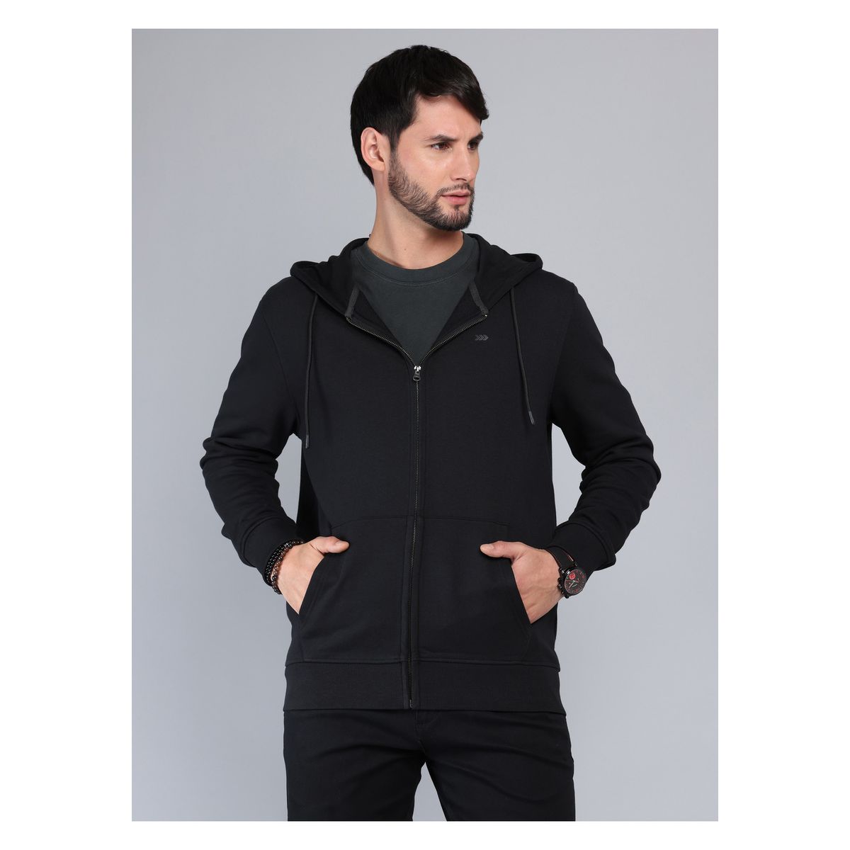 ARROW - Polerón Con Capucha Regular Fit Negro Arrow ARROW