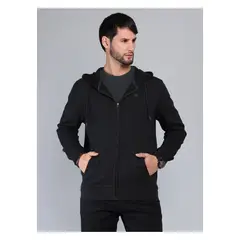 ARROW - Polerón Con Capucha Regular Fit Negro