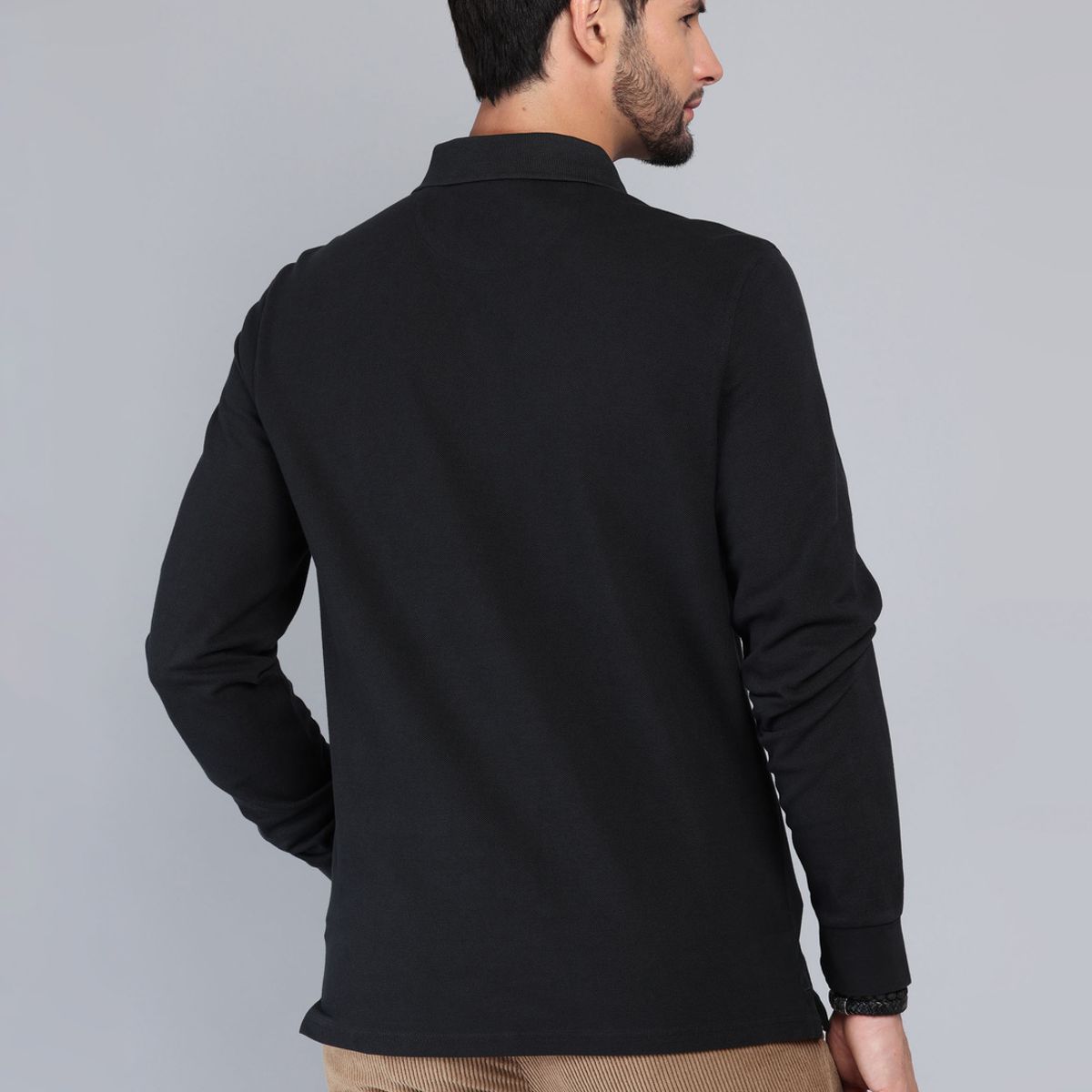 ARROW - Polera Pique Stone Wash Regular Fit Negro Arrow ARROW