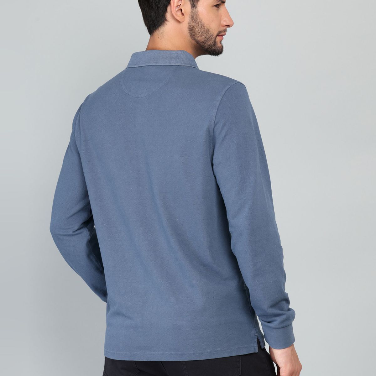 ARROW - Polera Pique Stone Wash Regular Fit Azul Arrow ARROW