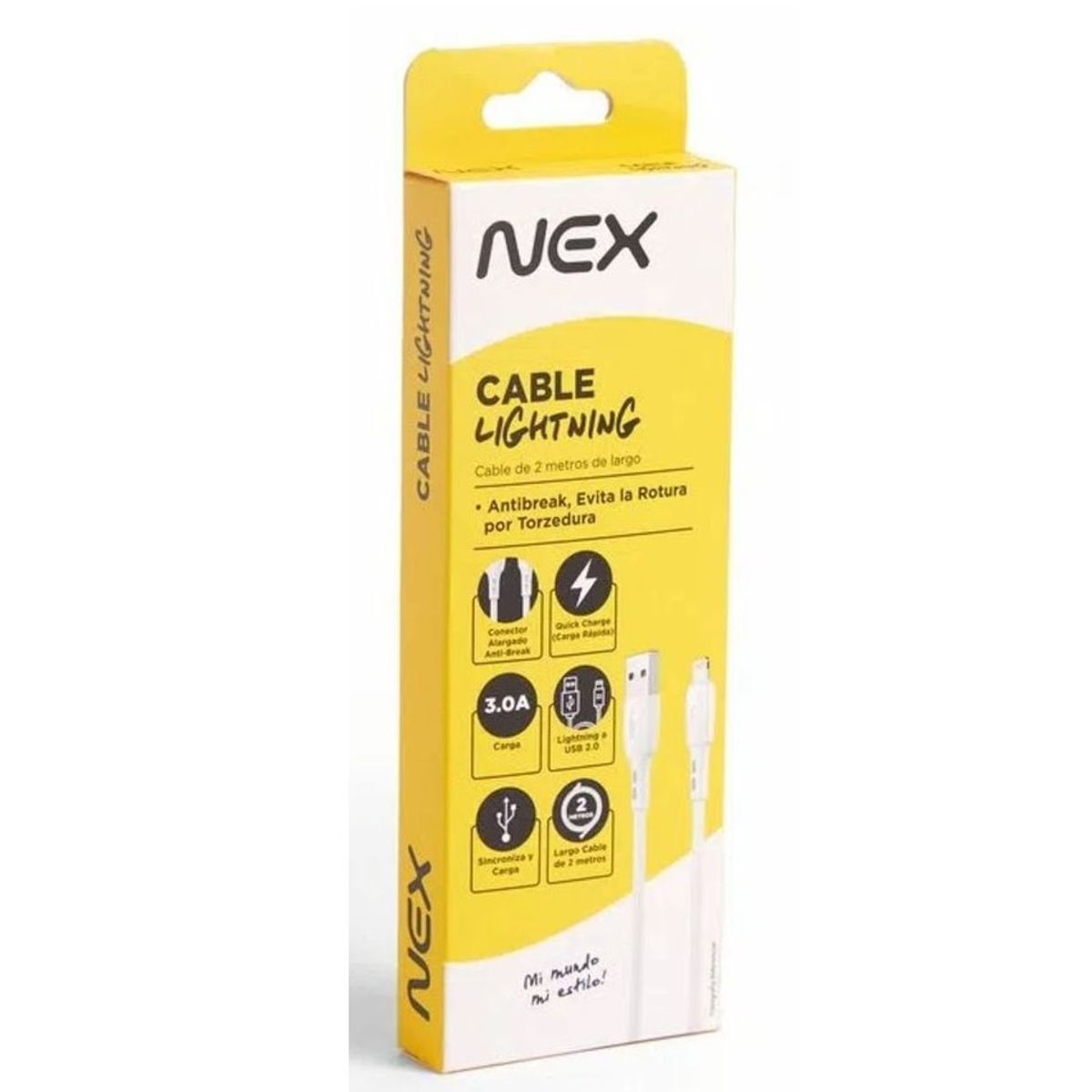GENERICO - Cable iphone 2m nex