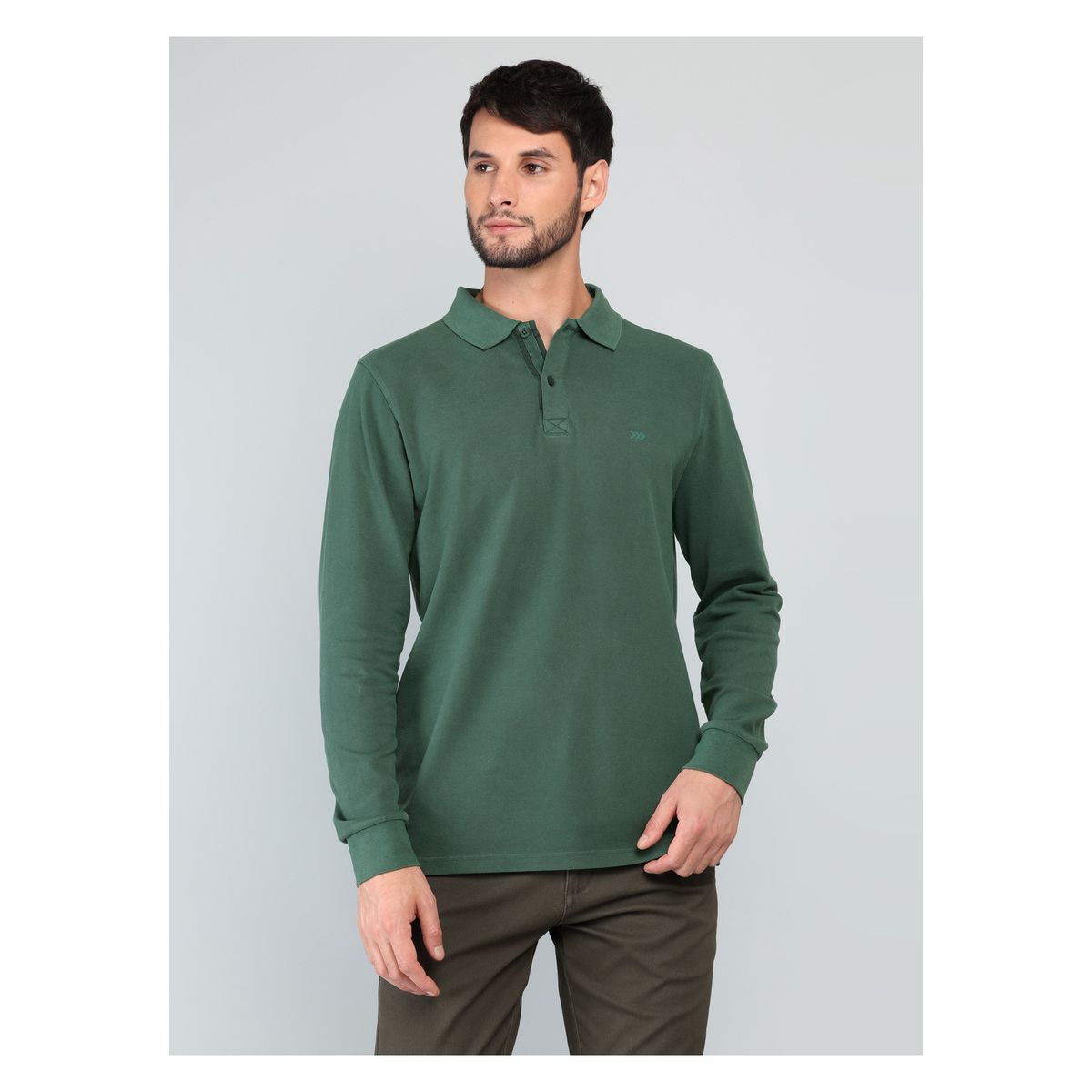 ARROW - Polera Pique Stone Wash Regular Fit Verde Arrow ARROW