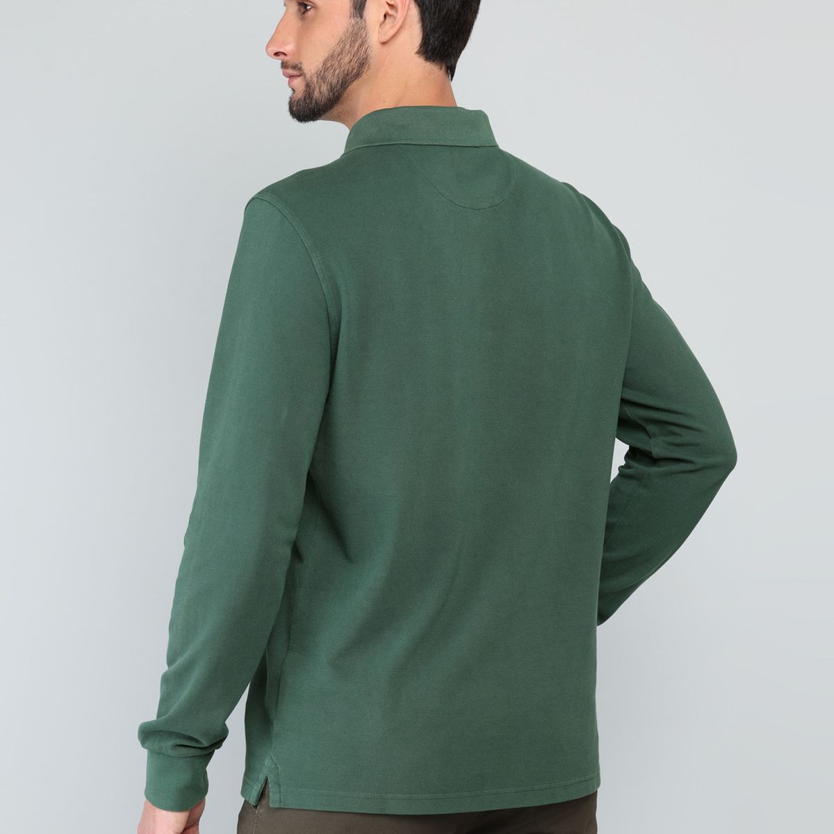 ARROW - Polera Pique Stone Wash Regular Fit Verde Arrow ARROW