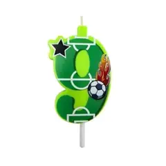 GENERICO - Vela de fútbol Número 9 4x11cm