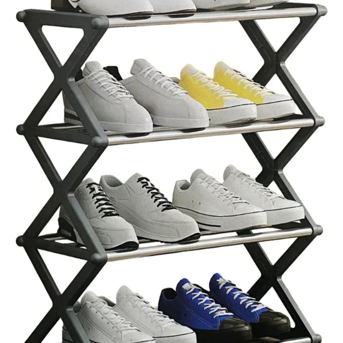 IRM - Zapatero Estante Organizador Multifuncional 4 Rack Forma X