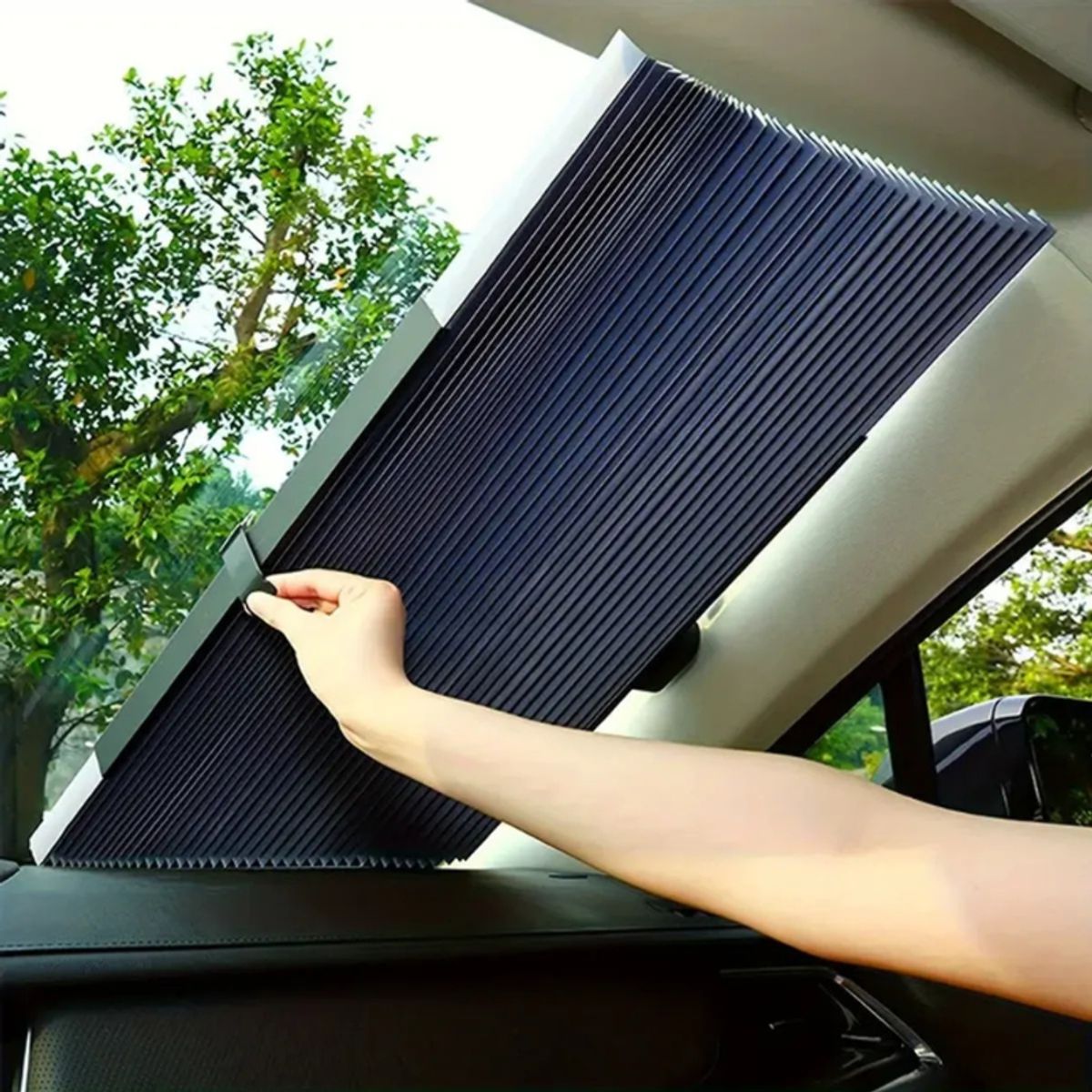 MOVI - PARASOL RETRACTIL PARA AUTOS Y CAMIONETAS XL
