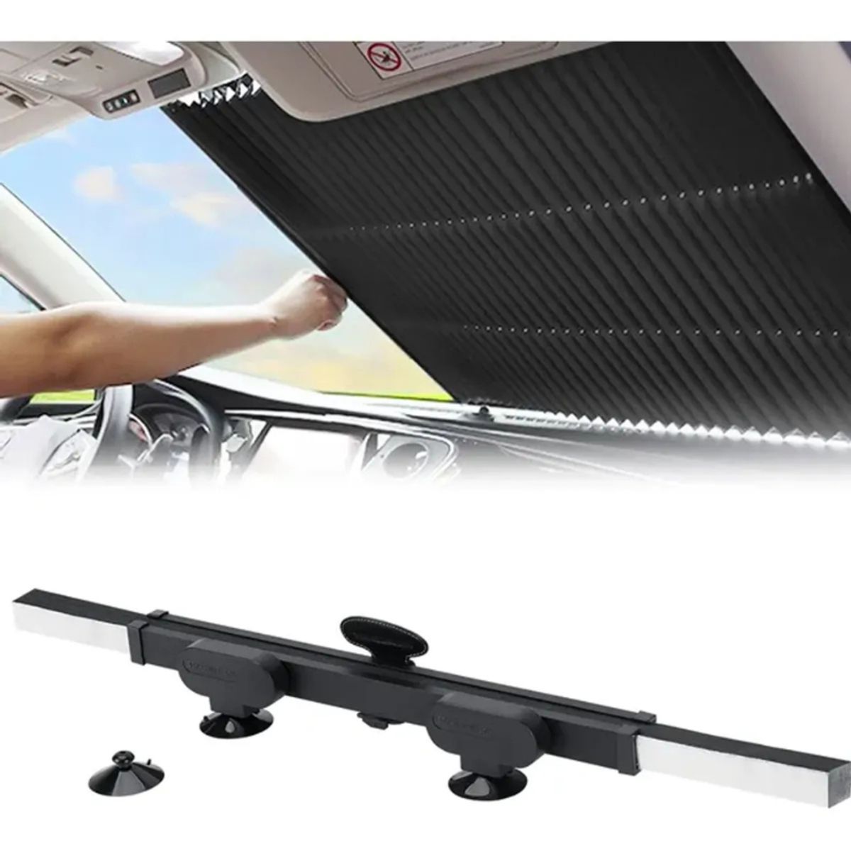 MOVI - PARASOL RETRACTIL PARA AUTOS Y CAMIONETAS XL