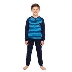 BAZIANO - Pijama Largo Algodón Niño Ocean