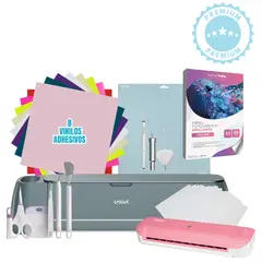 CRICUT - Maker 4 KIT EMPRENDE + LAMINADORA HOBY ROSA A4 K258