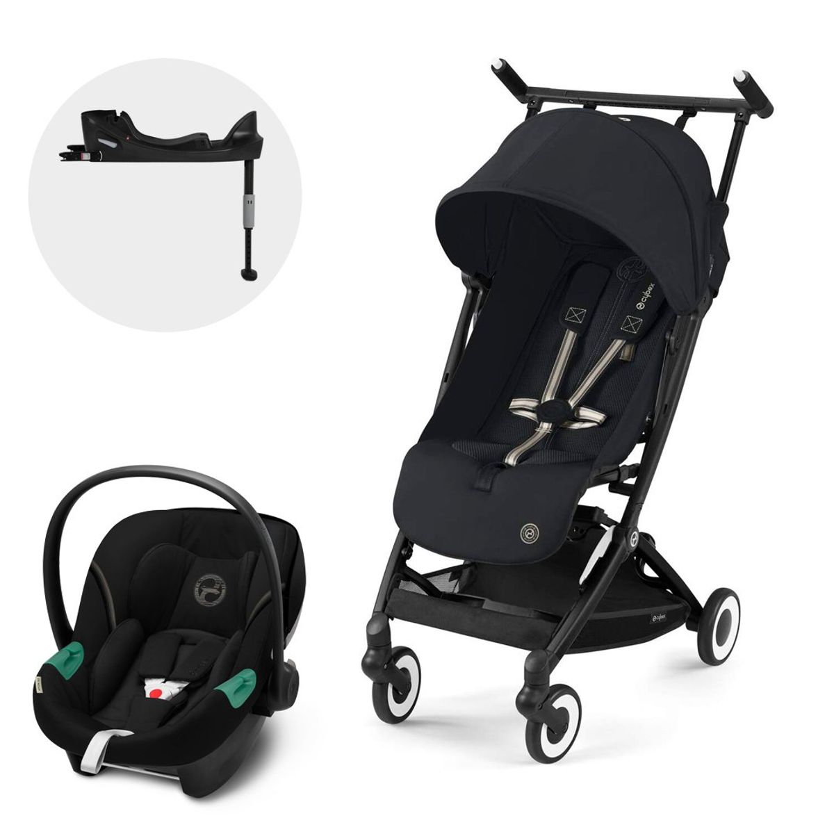 CYBEX - Coche Travel System Libelle BLK MGB + Aton S2 + Base