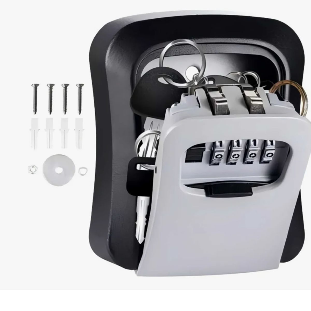 GENERICO - Caja De Seguridad De Metal Con Clave Para Llaves