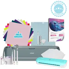 CRICUT - Maker 4 KIT EMPRENDE + LAMINADORA HOBY CELESTE A4 K257