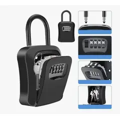 GENERICO - Caja De Seguridad Con Clave De Digitos Para Guardar Llaves