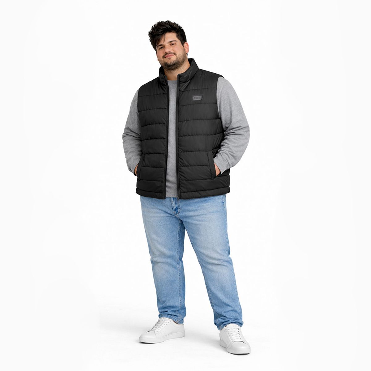 GANGSTER - Plus Parka Puffer Element Negro