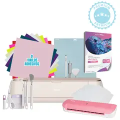 CRICUT - MAKER 4 ROSA MARFIL KIT EMPRENDE + LAMINADORA HOBY ROSA A4 K298