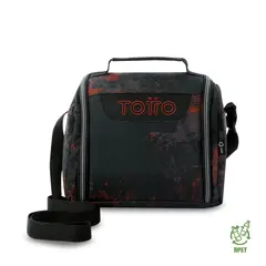 TOTTO - Lonchera Térmica para Hombre Resaltador Grande Negra