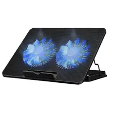 GENERICO - Base Soporte Doble Ventilador Refrigerante Laptop Notebook